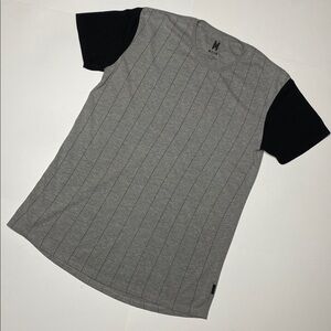 Cotton On Gray and Black Pinstripe Tee